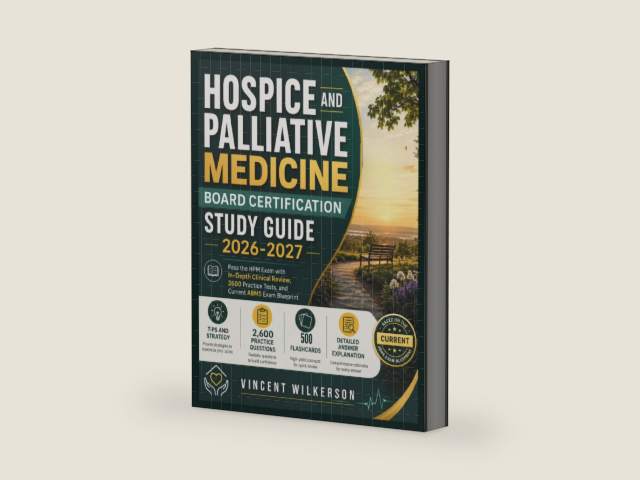 Hospice and Palliative Medicine Board Certification Study Guide 2026-2027: Pass the HPM Exam with In-Depth Clinical Review, 2600 Practice Tests, and Current ABMS Exam Blueprint by Vincent Wilkerson