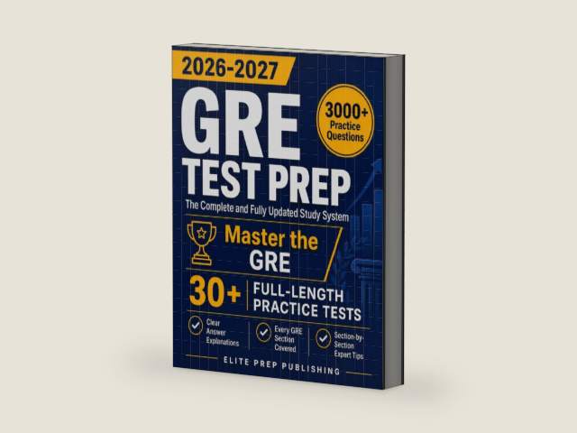 GRE Test Prep: The Complete and Fully Updated Study System to Master the GRE – Full-Length Practice Tests, Step-by-Step Explanations, and Exam-Day Tips by Elite Prep Publishing