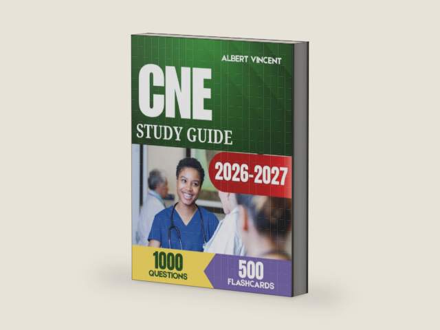 CNE Study Guide 2026-2027: NLN Certification Review with 1,000 Practice Questions, 500 Flashcards and Simulated Blueprint Weighted Exam by Albert Vincent