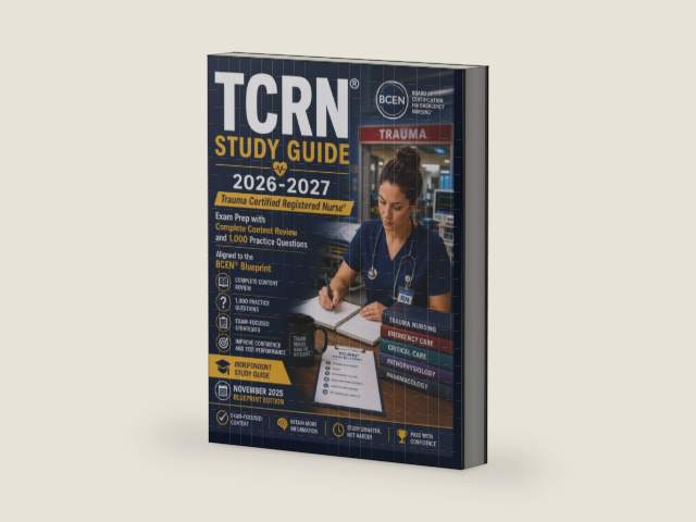 TCRN® Study Guide 2026-2027: Trauma Certified Registered Nurse® Exam Prep with Complete Content Review and 1,000 Practice Questions Aligned to the BCEN® Blueprint by R.Morgan Clark