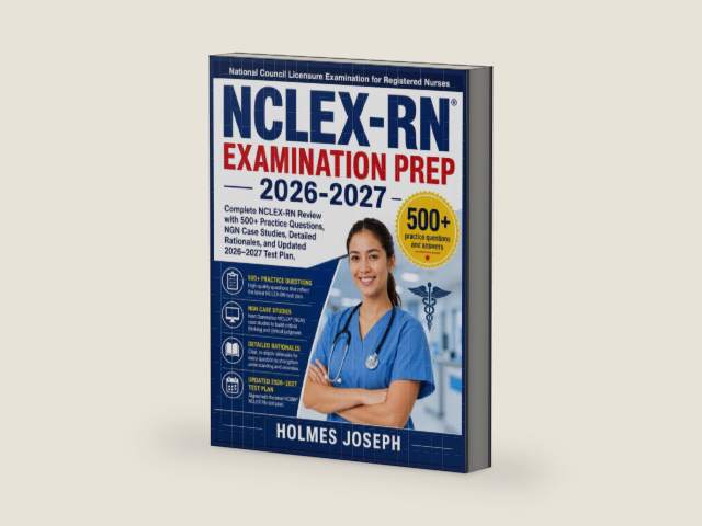NCLEX-RN EXAMINATION PREP 2026-2027: Complete NCLEX-RN Review with 500+ Practice Questions, NGN Case Studies, Detailed Rationales, and Updated 2026–2027 Test Plan by HOLMES JOSEPH