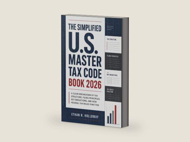 The Simplified U.S. Master Tax Code Book 2026: A Clear Breakdown of Tax Structure, Filing Principles, Key Deductions, and How Federal Tax Rules Function by Ethan R. Holloway