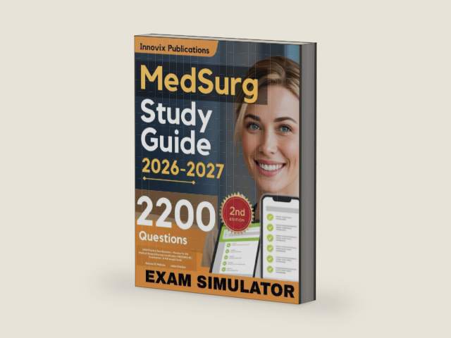 Med Surg Certification Study Guide Simplified: 2200 Practice Test Questions + Review for the Medical-Surgical Nursing Certification (MEDSURG-BC) Examination (16 Full-Length Tests) by Alanna H. Malcom