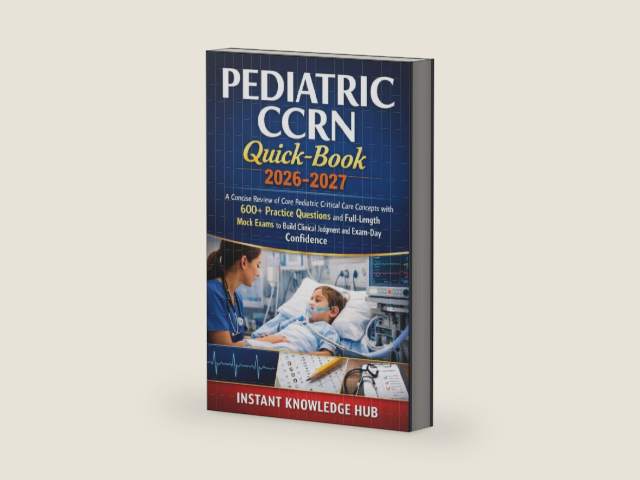 PEDIATRIC CCRN Quick-Book 2026-2027: A Concise Review of Core Pediatric Critical Care Concepts with 600+ Practice Questions and Full-Length Mock Exams ... Clinical Judgment and Exam-Day Confidence by Instant Knowledge Hub