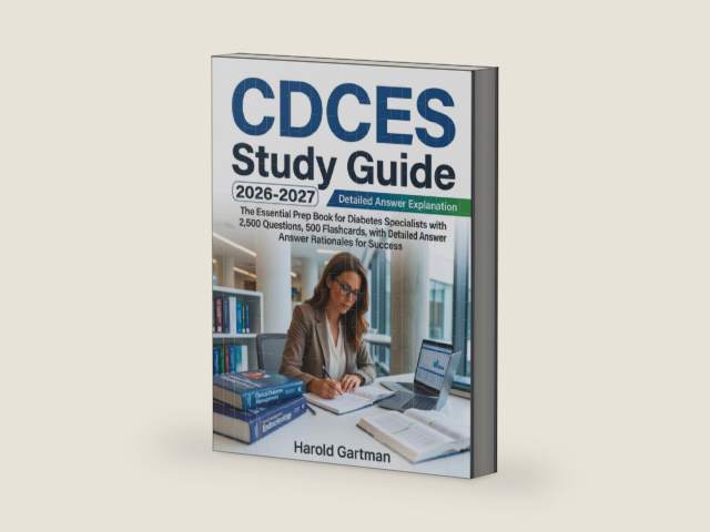 CDCES Study Guide 2026: The Essential Prep Book for Diabetes Specialists with 2,500 Questions, 500 Flashcards, with Detailed Answer Rationales for Success by Harold Gartman