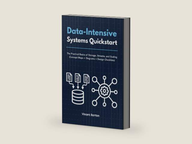 Data-Intensive Systems Quickstart: The Practical Basics of Storage, Streams, and Scaling (Concept Maps + Diagrams + Design Checklists) by Vincent Barrton