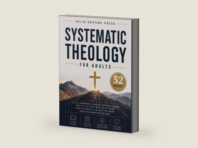 Systematic Theology for Adults: 52-Week Workbook of Biblical Doctrine Lessons and 365 Daily Faith Practices to Know What You Believe, Live What You Know, and Defend What Matters Most by Solid Ground Press