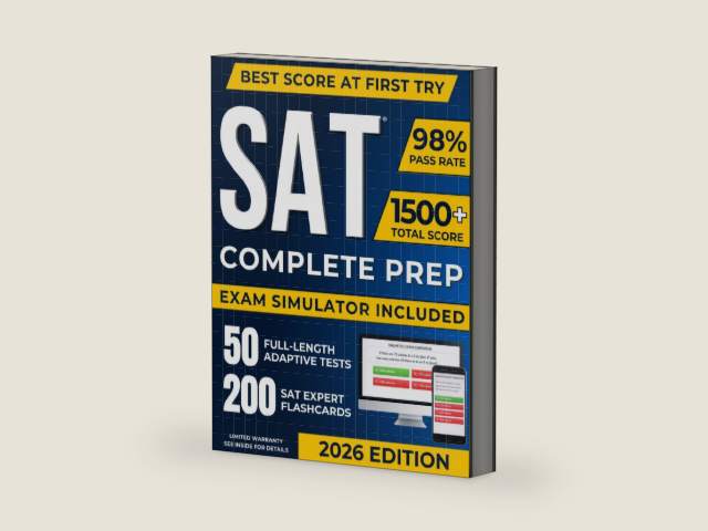 Digital SAT Test Prep: The Most Complete Study Guide Including our Advanced Exam Simulator Platform, 50 Full-Length Practice Tests, and 200 Flashcards to Master the SAT and Achieve Your Best Score by Jason Perle