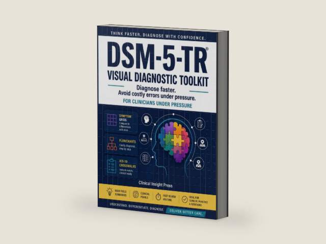DSM-5-TR Visual Diagnostic Toolkit: A Fast-Access Clinical Guide to Think Through Diagnoses Faster, Avoid Costly Errors, and Make Confident Decisions Under Pressure by Clinical Insight Press