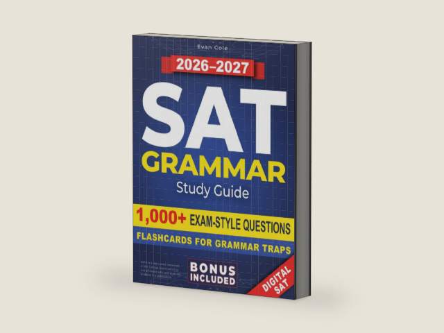 SAT Grammar Study Guide: Boost Your SAT Grammar Score and Stay 100% Ready for the New Digital Exam | Master Every Rule, Outsmart Tough Traps, and ... (Evan Cole Digital SAT English Study Guides) by Evan Cole