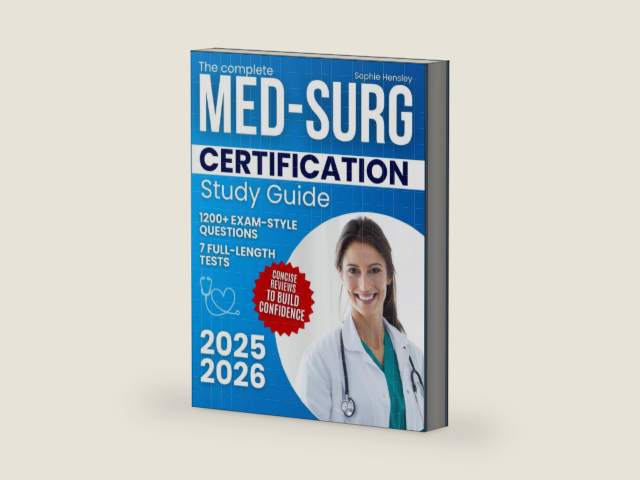 The Complete Med-Surg Certification Study Guide: 1200+ Exam-Style Questions, 7 Full-Length Tests, and Concise Reviews to Build Confidence, Reduce Anxiety, and Earn Recognition as a Certified Nurse by Sophie Hensley