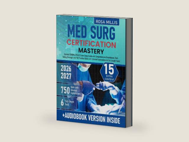 Med Surg Certification Mastery: Updated CMSRN & RN-BC Exam Study Guide with Comprehensive Breakdowns, Test-Taking Strategies and 750 Practice Q&As with Detailed Explanations (6 Full-Length Tests) by Rosa Millis