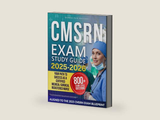 CMSRN EXAM STUDY GUIDE: Complete Review Book for the Certified Medical-Surgical Registered Nurse Exam | Includes Practice Tests, Case-Based, and Test Strategies for the MSNCB CMSRN Certification by Donald York Harrison