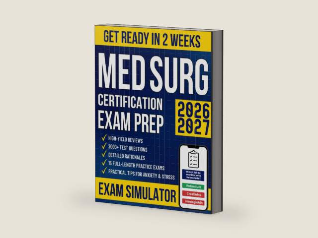 Med Surg Certification Exam Prep: The High-Yield Study Guide for Busy Nurses to Get Ready in No Time and Pass the MEDSURG-BC Exam with Confidence | 2000+ Questions, Intensive Reviews & 15 Mock Exams by Tara Ellsworth
