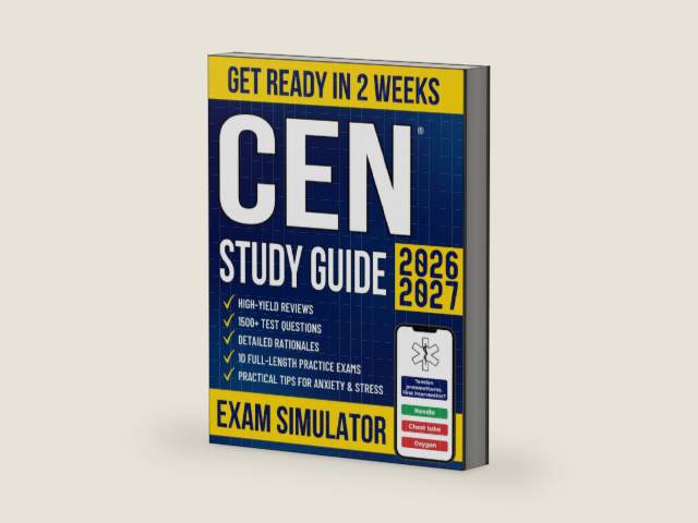CEN Study Guide: The All-in-One Guide for Busy Emergency Nurses to Get Ready in No Time and Pass the Exam With Confidence | 1500+ Questions, Detailed Rationales, High-Yield Reviews & 10 Mock Exams by Tara Ellsworth