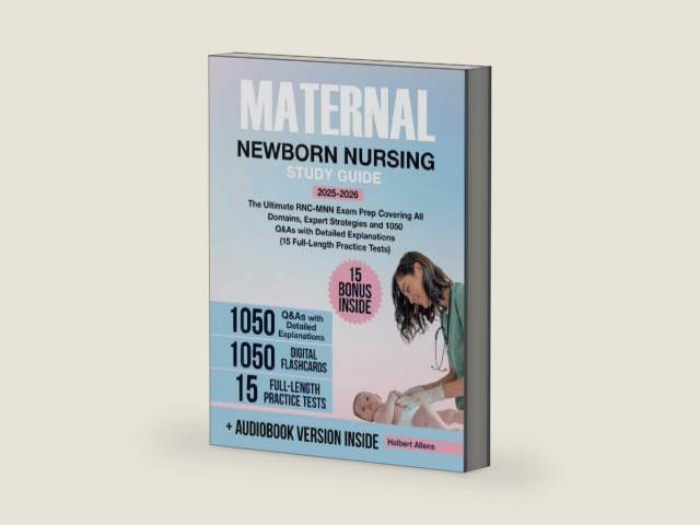 Maternal Newborn Nursing Study Guide: The Ultimate RNC-MNN Exam Prep Covering All Domains, Expert Strategies and 1050 Q&As with Detailed Explanations (15 Full-Length Practice Tests) by Halbert Allens