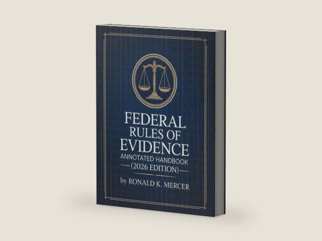 Federal Rules of Evidence: Annotated Handbook with Advisory Notes, Landmark Cases, Objections, Digital Evidence, and Study Tools by Ronald K. Mercer