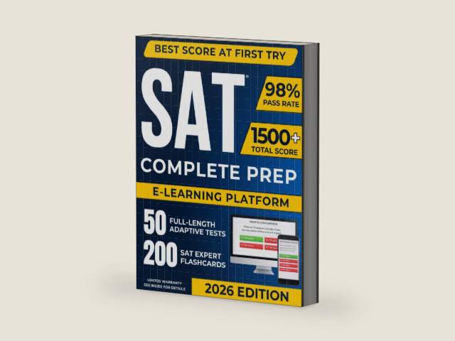 Digital SAT Test Prep: The Most Complete Study Guide to Ace the SAT Exam and Achieve Your Best Score by Mastering Adaptive Questions | Includes 5 Full-Length Practice Tests and EXTRA Weekly Exams by Jason Perle