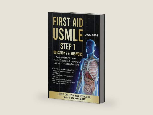 First Aid USMLE Step 1 Questions & Answers: Over 1500 MUST KNOW Practice Questions, Answers with Clear and Concise Explanations by Derek G. Kerr