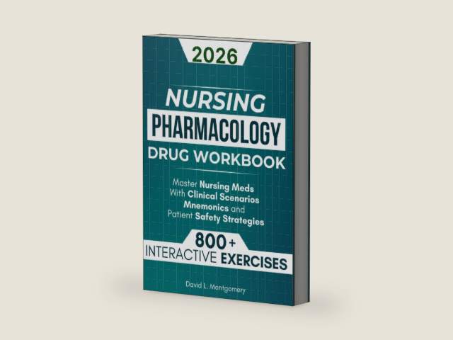 Nursing Pharmacology Drug Workbook: 800+ Interactive Exercises to Master Nursing Meds – With Clinical Scenarios, Mnemonics, and Patient Safety Strategies by David L. Montgomery