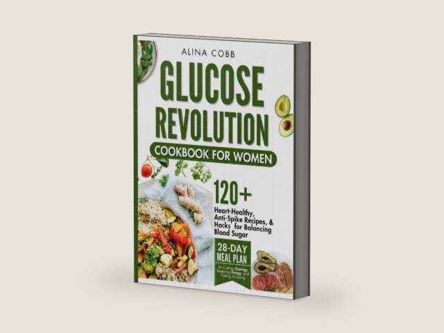 Glucose Revolution Cookbook for Women: Heart-Healthy, Anti-Spike Recipes and Hacks for Balancing Blood Sugar with 28-Day Meal Plan for Cutting Cravings, Restoring Energy, and Feeling Amazing by Alina Cobb