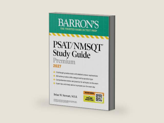 PSAT/NMSQT Premium Study Guide, 2027: 2 Practice Tests + Comprehensive Review + 200 Online Drills (Barron's Test Prep) by Brian W. Stewart M.Ed.