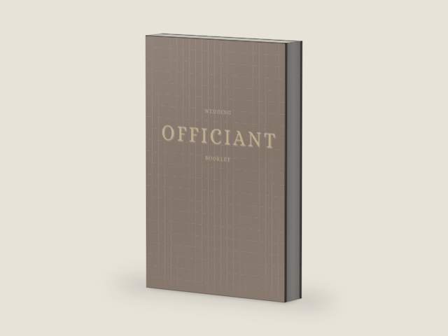 Wedding Officiant Booklet: Wedding Ceremony Journal for Pastors, Preachers, Ministers Speeches, Sermons & Notes by Winona May