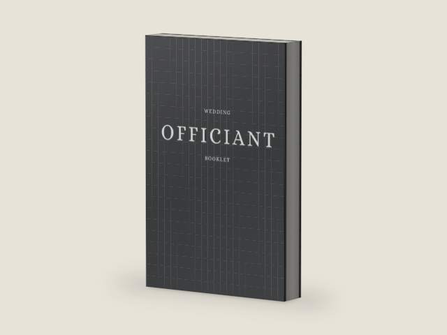 Wedding Officiant Booklet: Black Wedding Ceremony Journal for Pastors, Preachers, Ministers Speeches, Sermons & Notes by Winona May