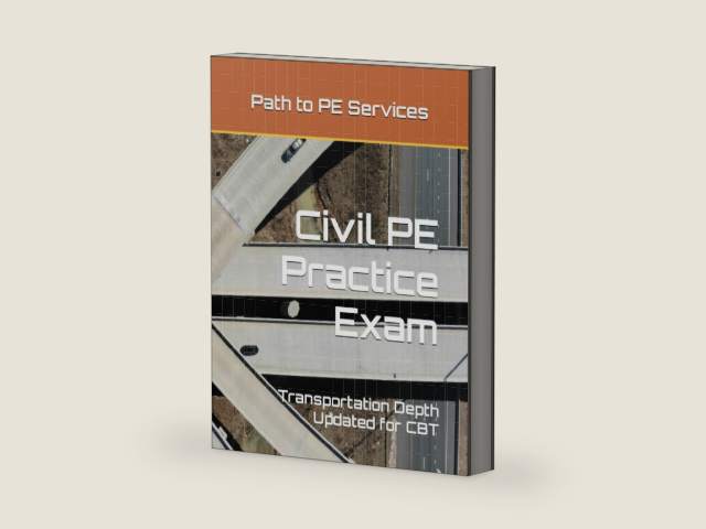 Civil PE Practice Exam - Transportation Depth by Path to PE Services