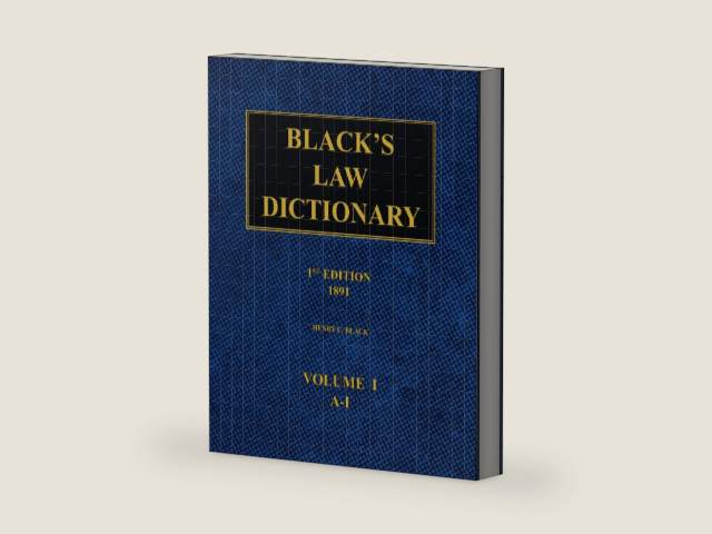 Black's Law Dictionary – 1st Edition (1891): Volume 1 by Henry C. Black