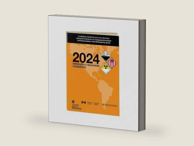 2024 Emergency Response Guidebook (ERG) - English - 4 inch x 5.5 inch (Pocket Size),Softbound Helps Satisfy 49 CFR 172.602 DOT Requirement by DOT