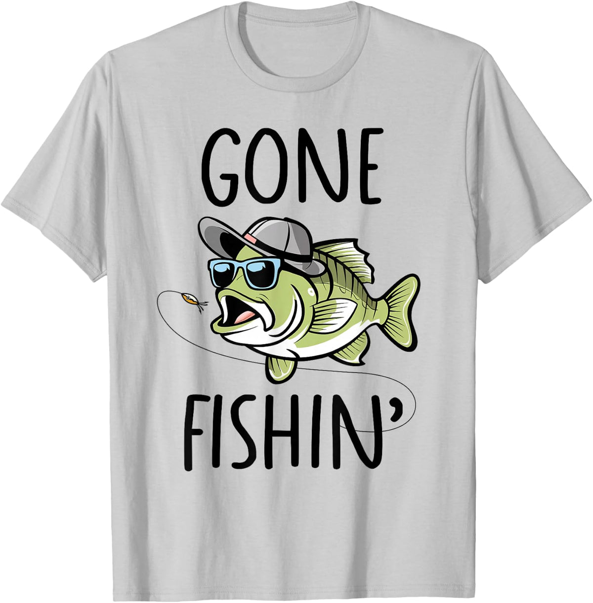 Gone Fishing Shirt Boys Kids Toddler Cute Bass Fishing T-Shirt