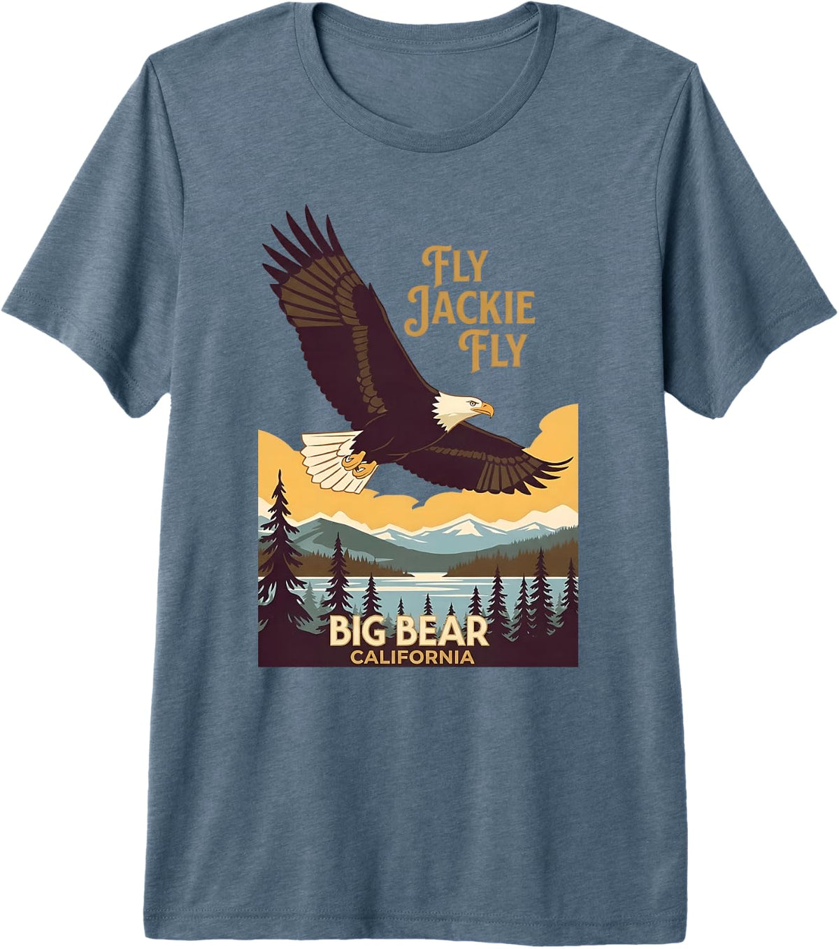 Jackie The Big Bear Eagle, Supports California Wildlife Premium Tri-Blend T-Shirt