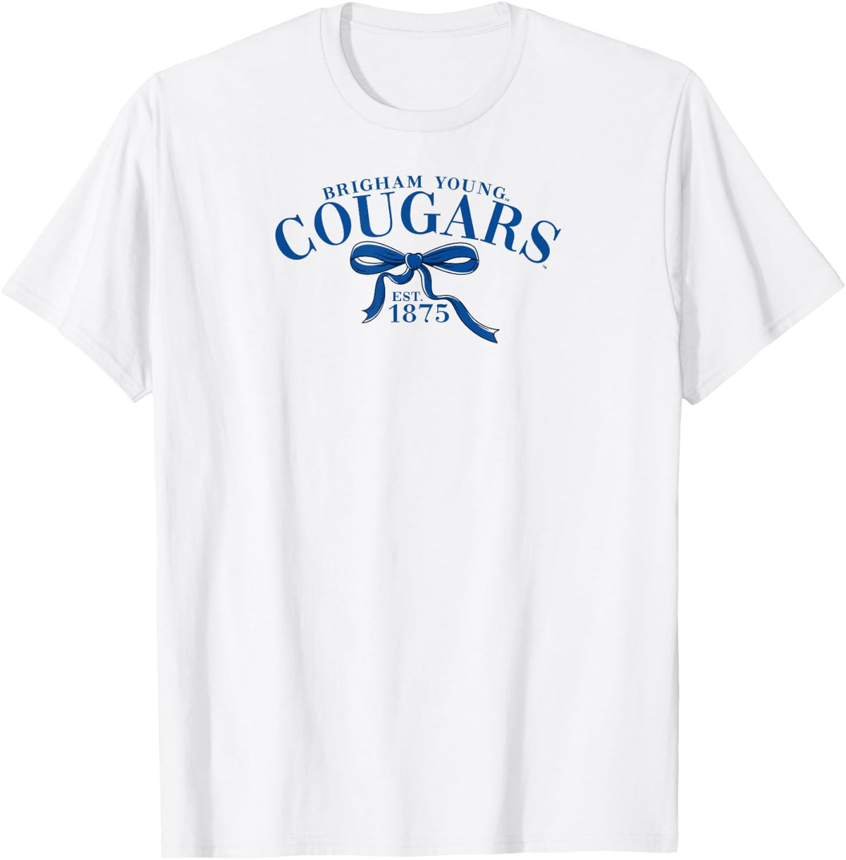 BYU Cougars Bow Arch White Officially Licensed T-Shirt