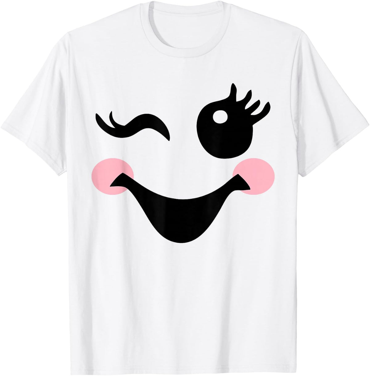 Cute Boo Face Ghost Halloween Costumes for Womens Girls T-Shirt