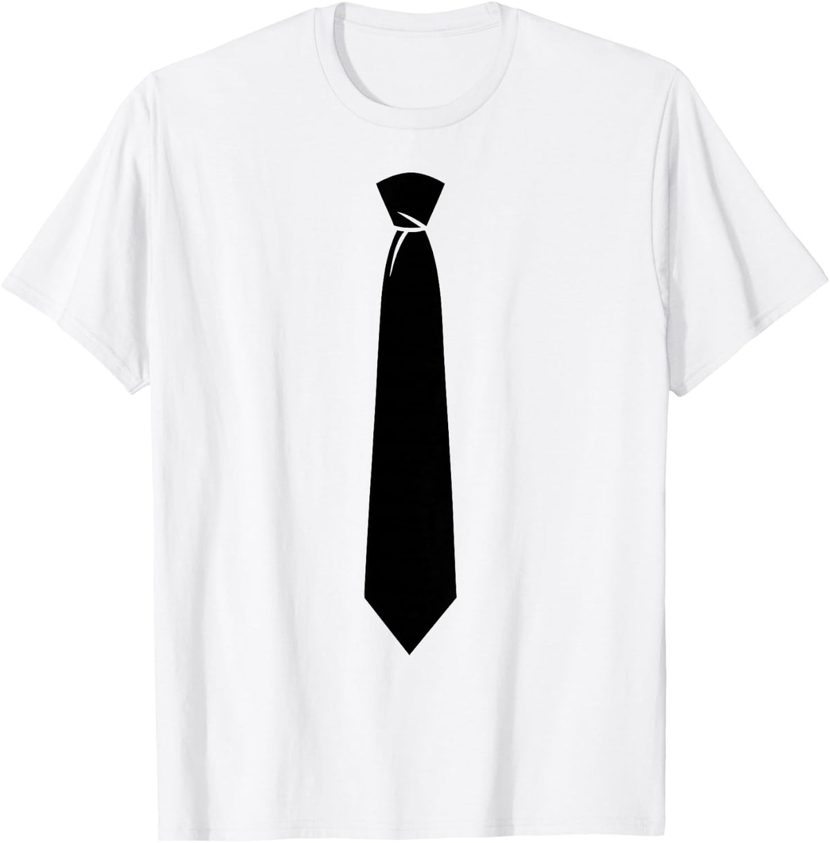 Black Tie Costume Shirt Adult Men Women Kids Tie Costume T-Shirt