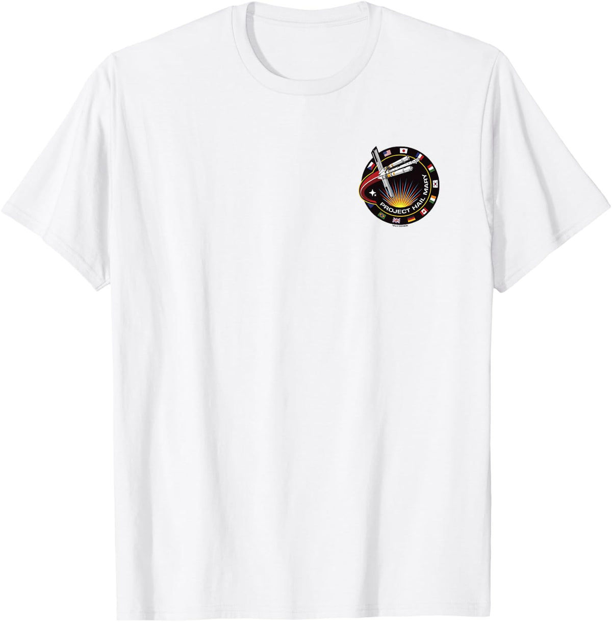 Project Hail Mary Mission Badge Pocket Logo T Shirts for Men and Women Tees