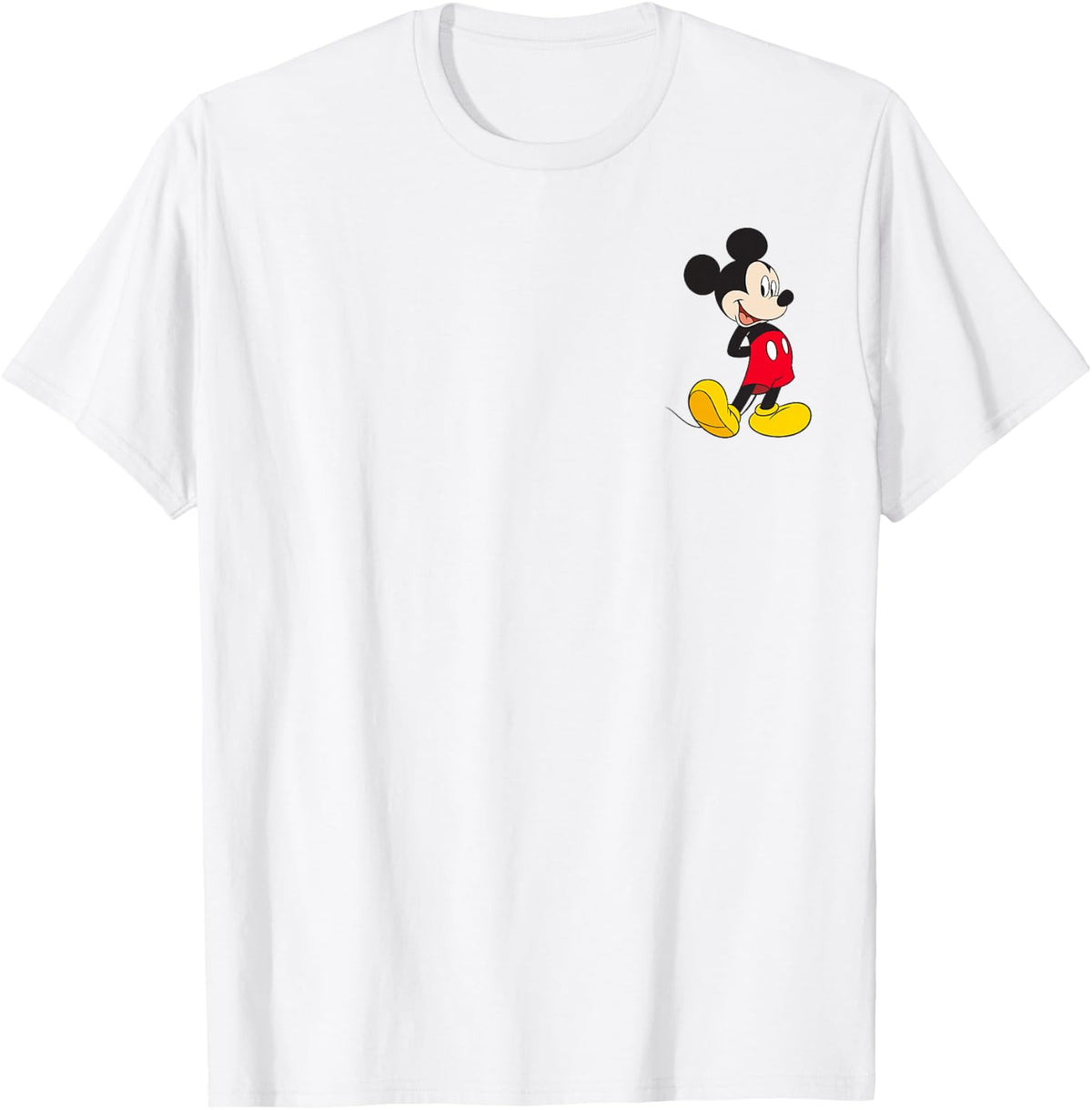 Disney Mickey and Friends Mickey Mouse Small Pocket Logo T-Shirt