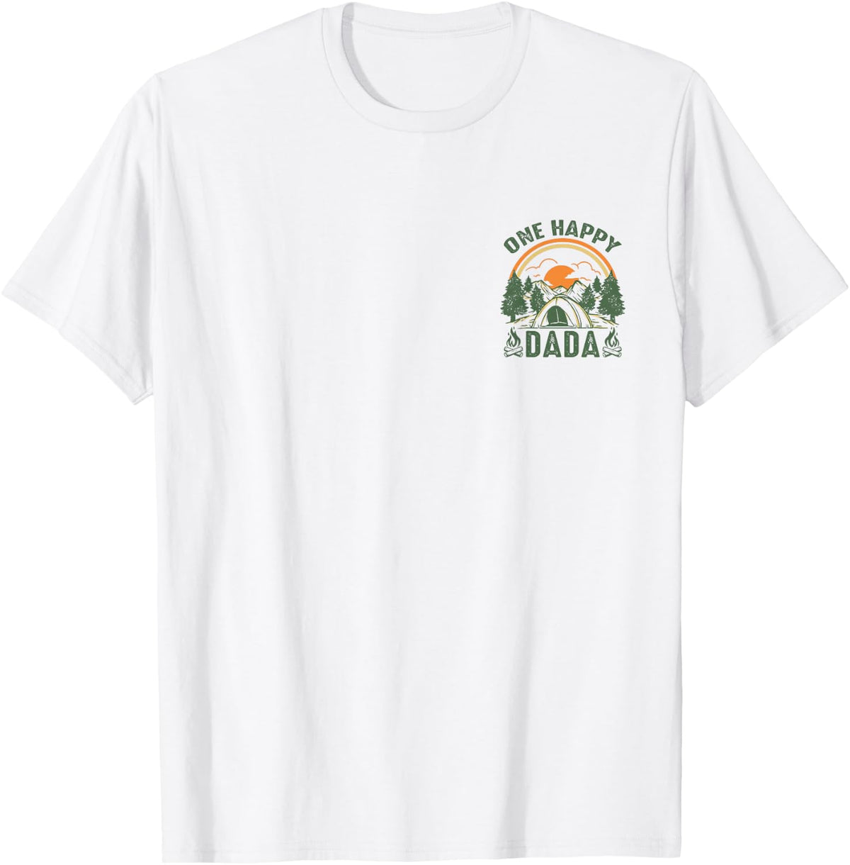 One Happy Dada 1st Bday Camping Matching Family Party T-Shirt