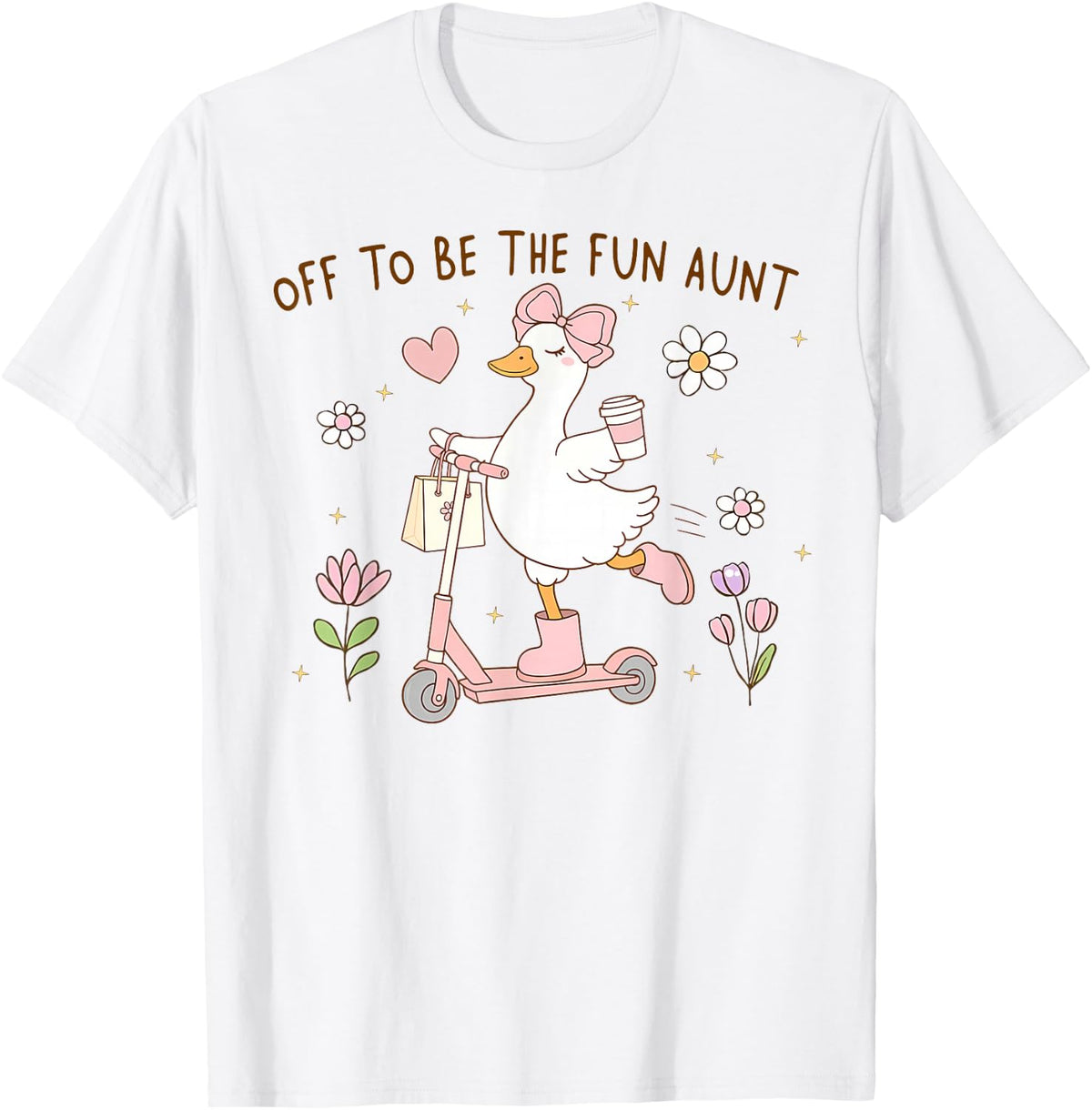 Off to Be The Fun Aunt Silly Goose Pregnancy Announcement T-Shirt