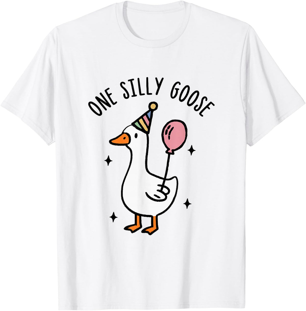 One Silly Goose Funny 1st First Birthday T-Shirt