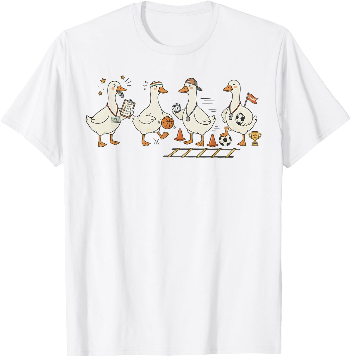 Physical Education Teacher Goose PE Teacher Back to School T-Shirt