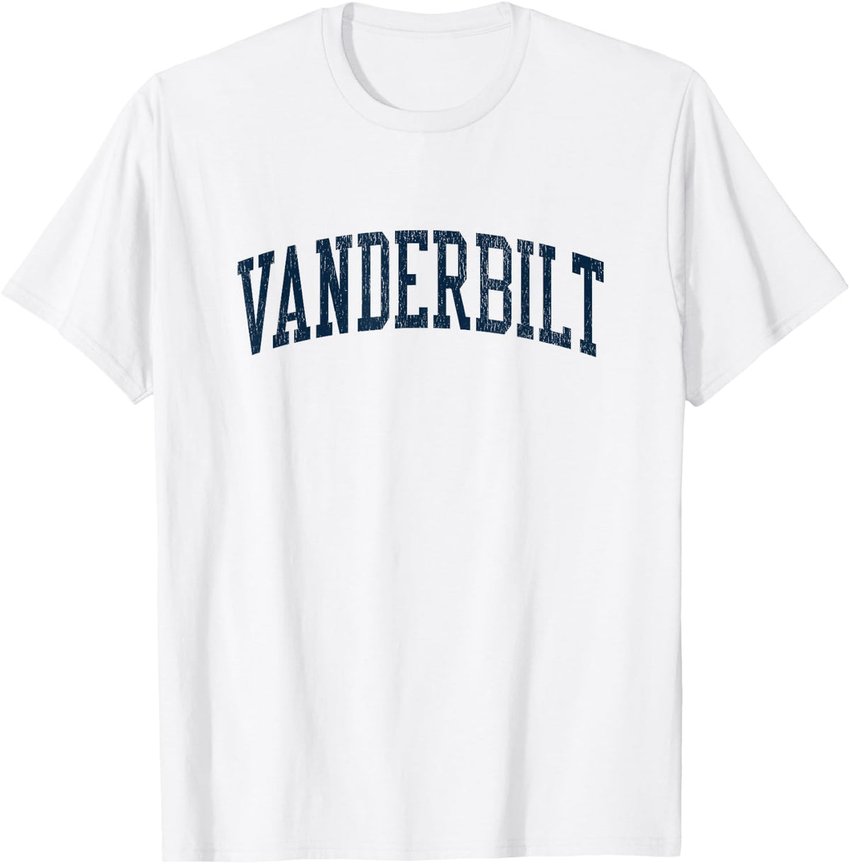 Vanderbilt MI Vintage Athletic Sports JSN2 Navy Print T-Shirt