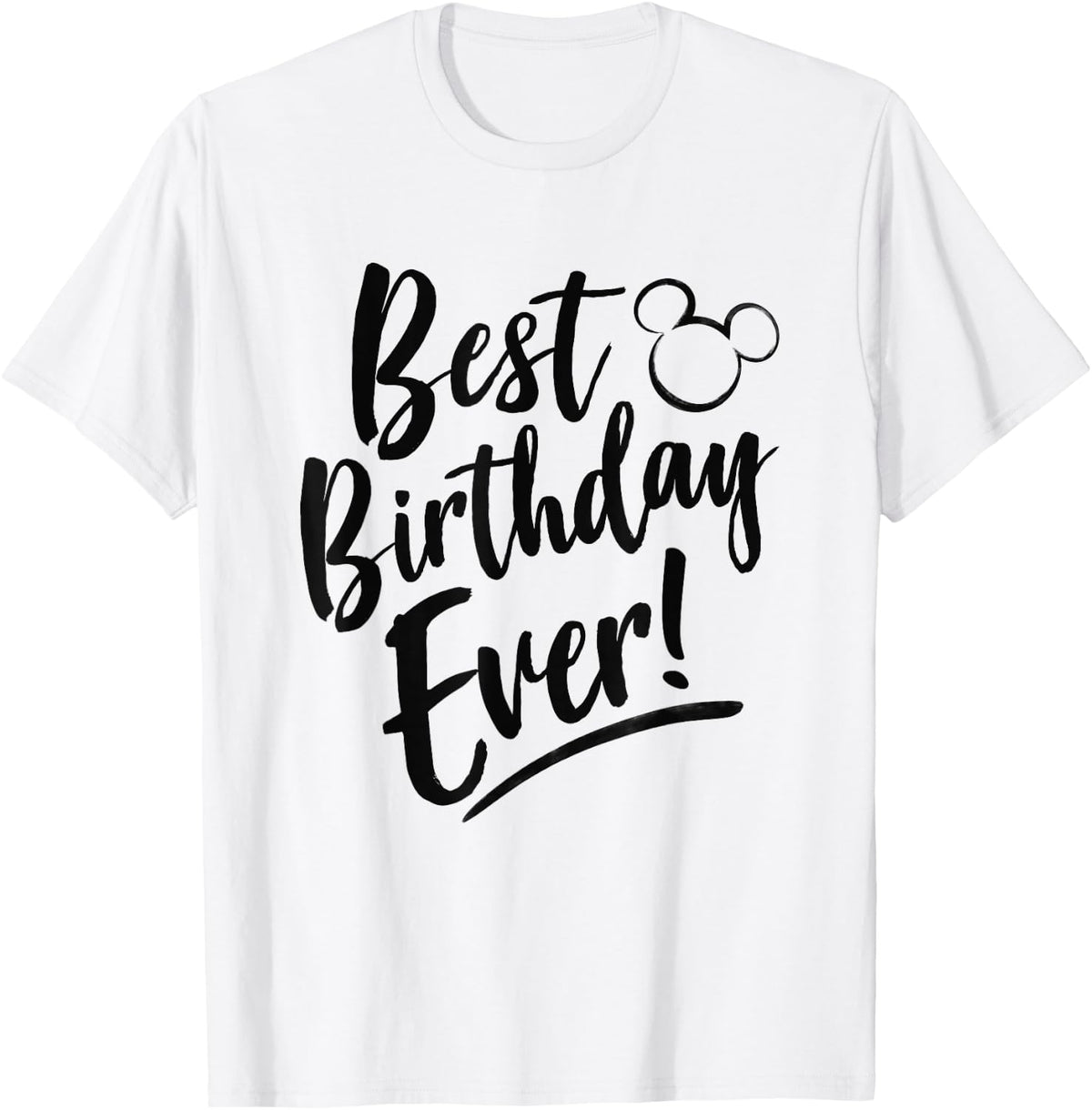 Disney Mickey and Friends Best Birthday Ever Classic Logo T-Shirt