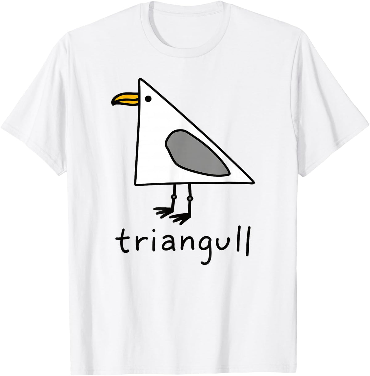 Triangull Triangle Seagull Bird Pun Funny T-Shirt