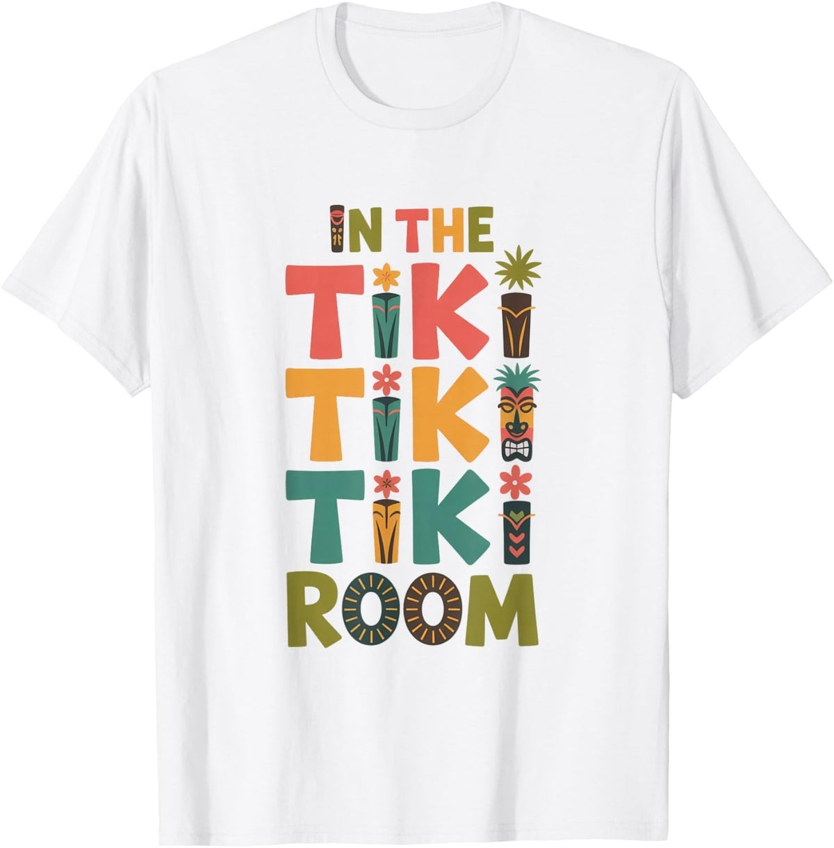 in The Tiki Adventure Theme Park Tropical Totems T-Shirt