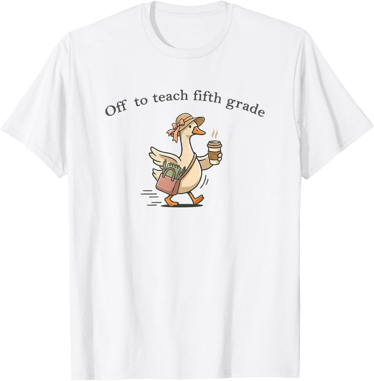Funny Fifth Grade Teacher Goose Back to School T-Shirt