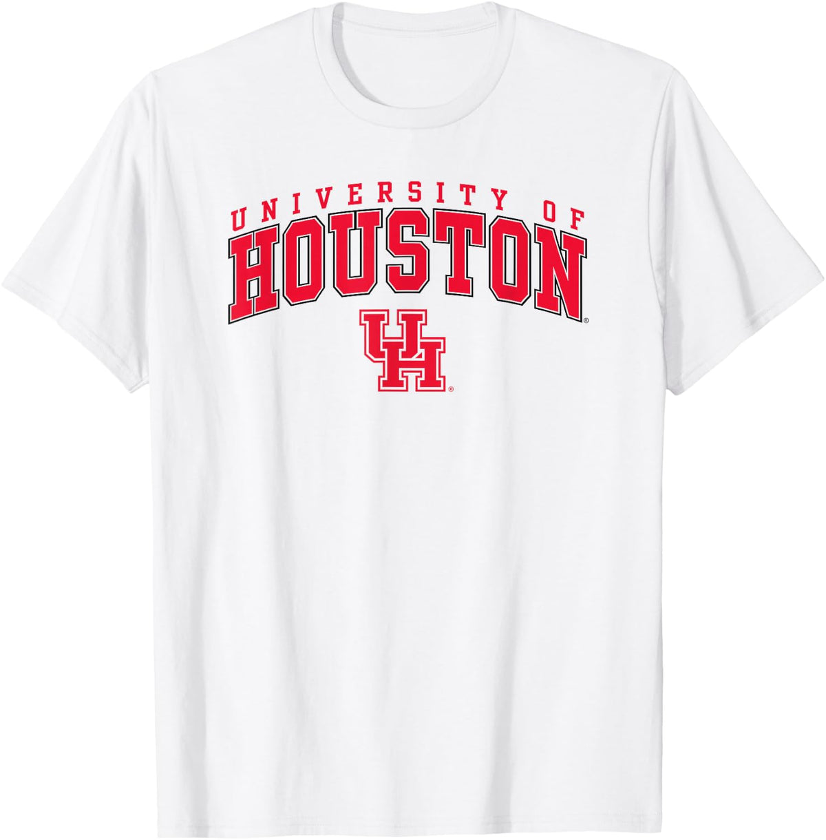 Houston Cougars Arch Over White Officially Licensed T-Shirt