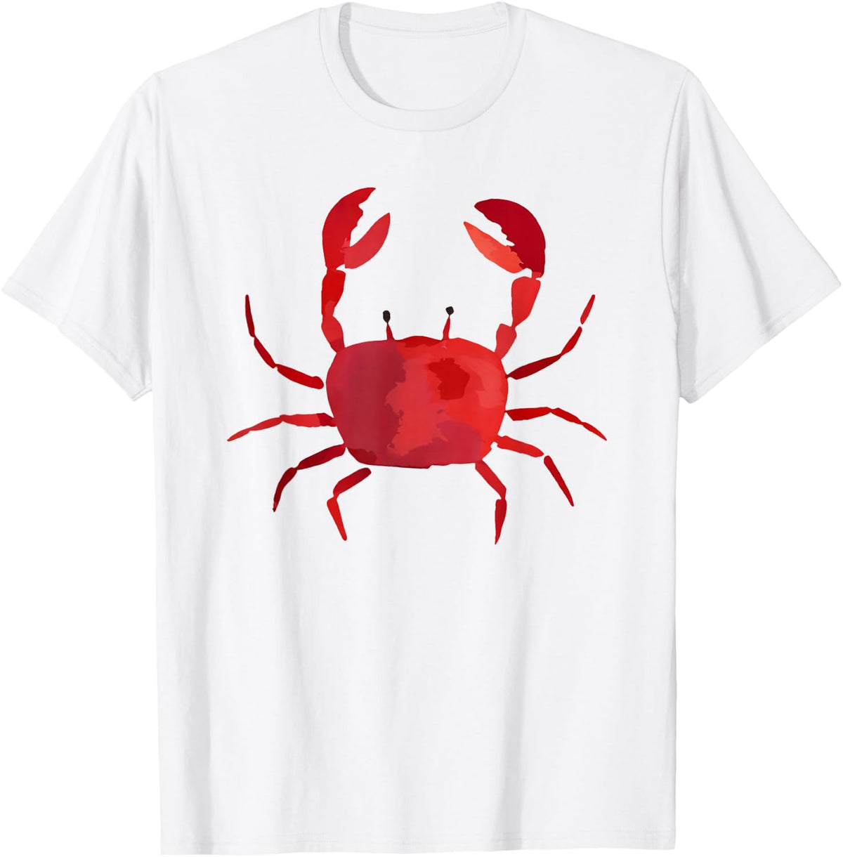 Cute Red Crab Artwork Summer Lovers Beach Vacation Outfit T-Shirt
