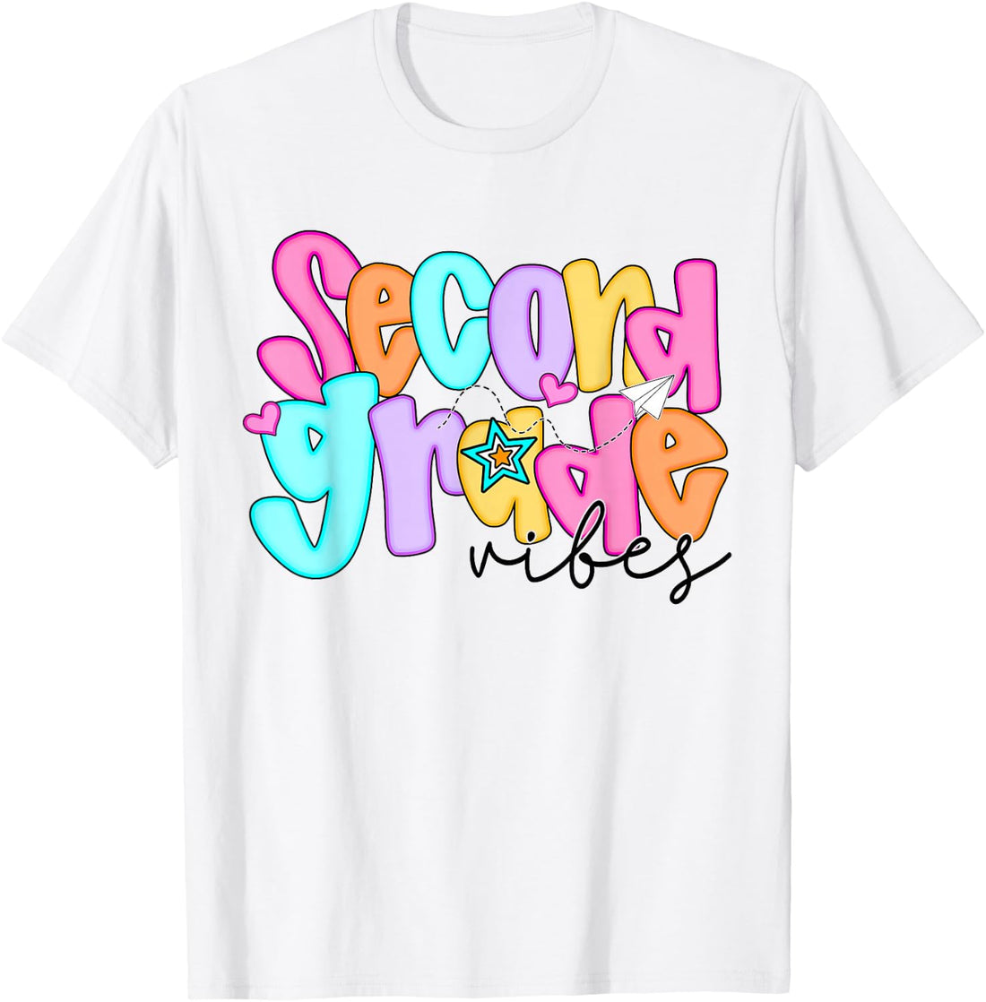 2nd Grade for Girls Back to School First Day Second Grade T-Shirt
